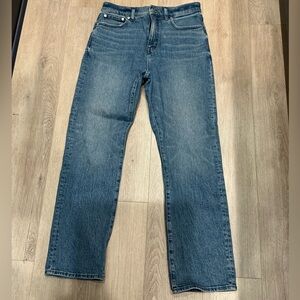 Madewell Women’s ‘90’s Straight Jeans. Size 29. Like new.